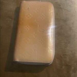 Louis Vuitton Cream Embossed Wallet